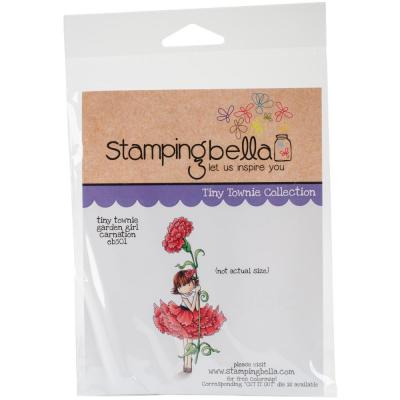 Stamping Bella Cling Stamp - Garden Girl Carnation